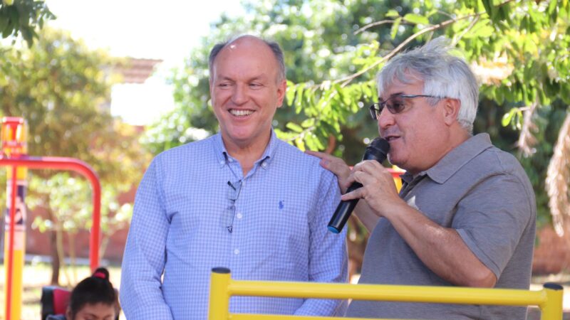 Deputado Junior Mochi participa da inauguração de parque inclusivo no Cotolengo de Campo Grande