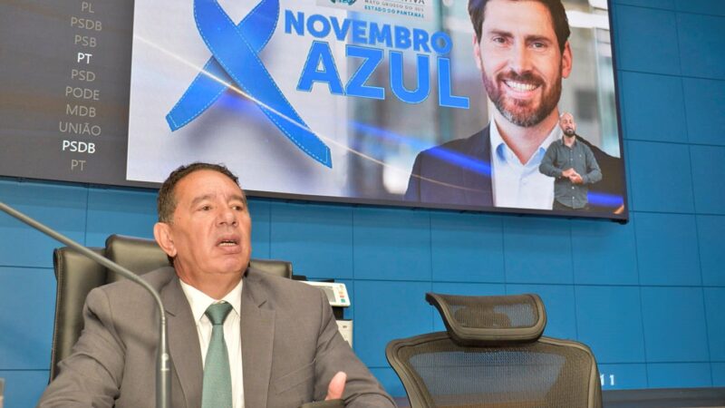 Presidente da ALEMS destaca importância da prevenção e diagnóstico precoce na campanha do Novembro Azul