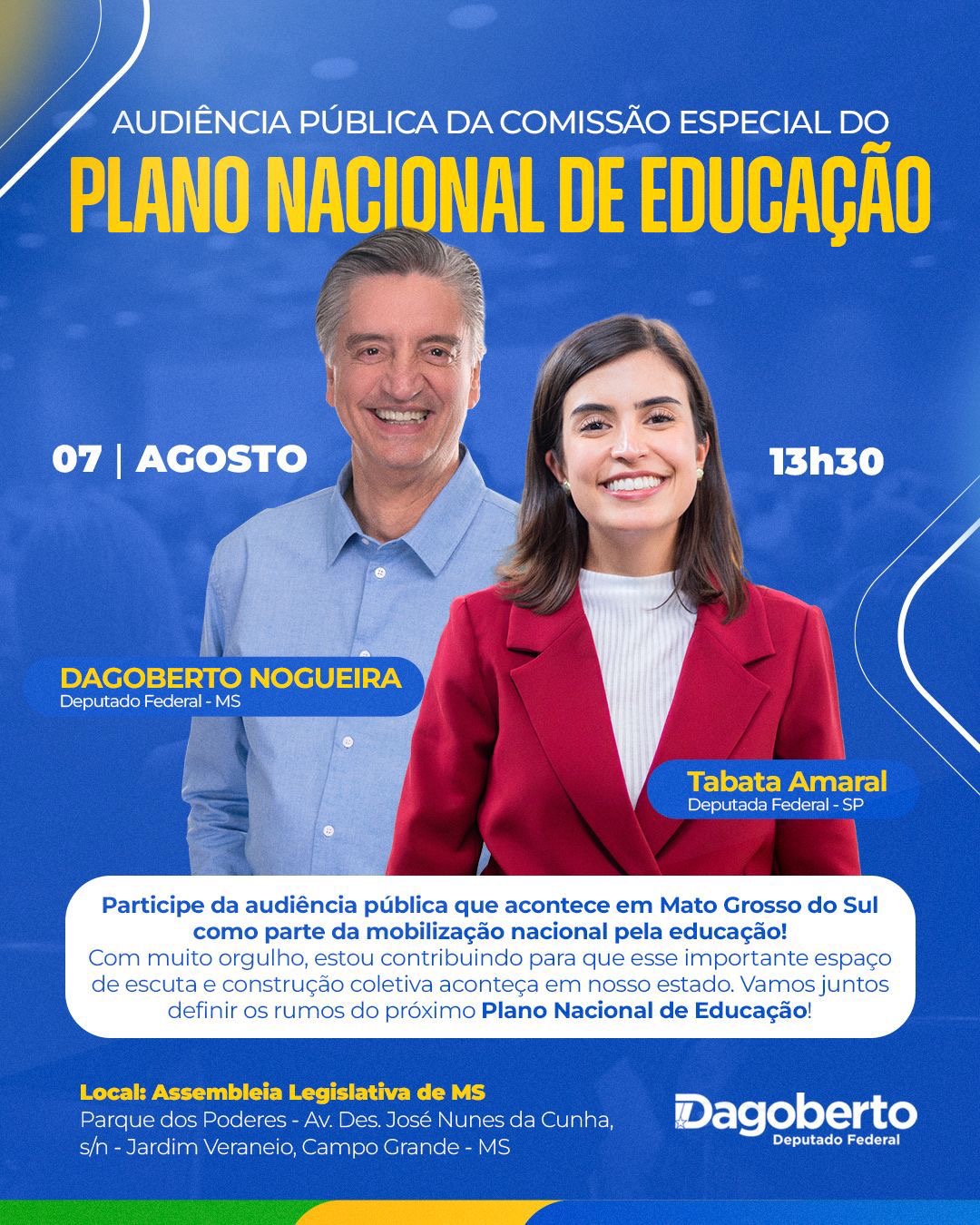 Campo Grande recebe audiência pública sobre o Plano Nacional de Educação