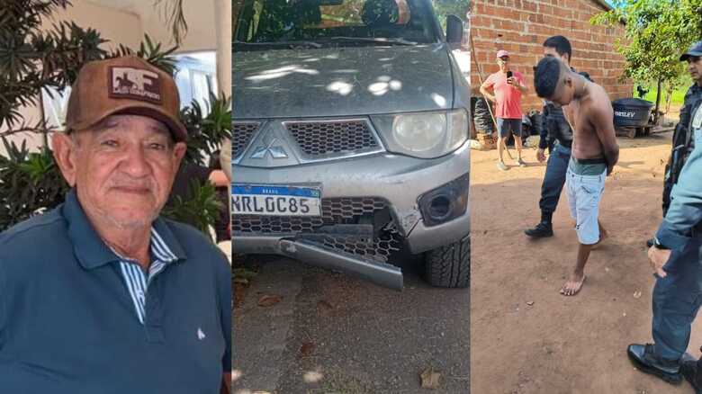 Fazendeiro é morto, tem caminhonete roubada e suspeito é preso em Miranda